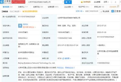 張一鳴卸任字節跳動法人及執行董事，張利東接任，聚焦計算機軟硬件開發與銷售